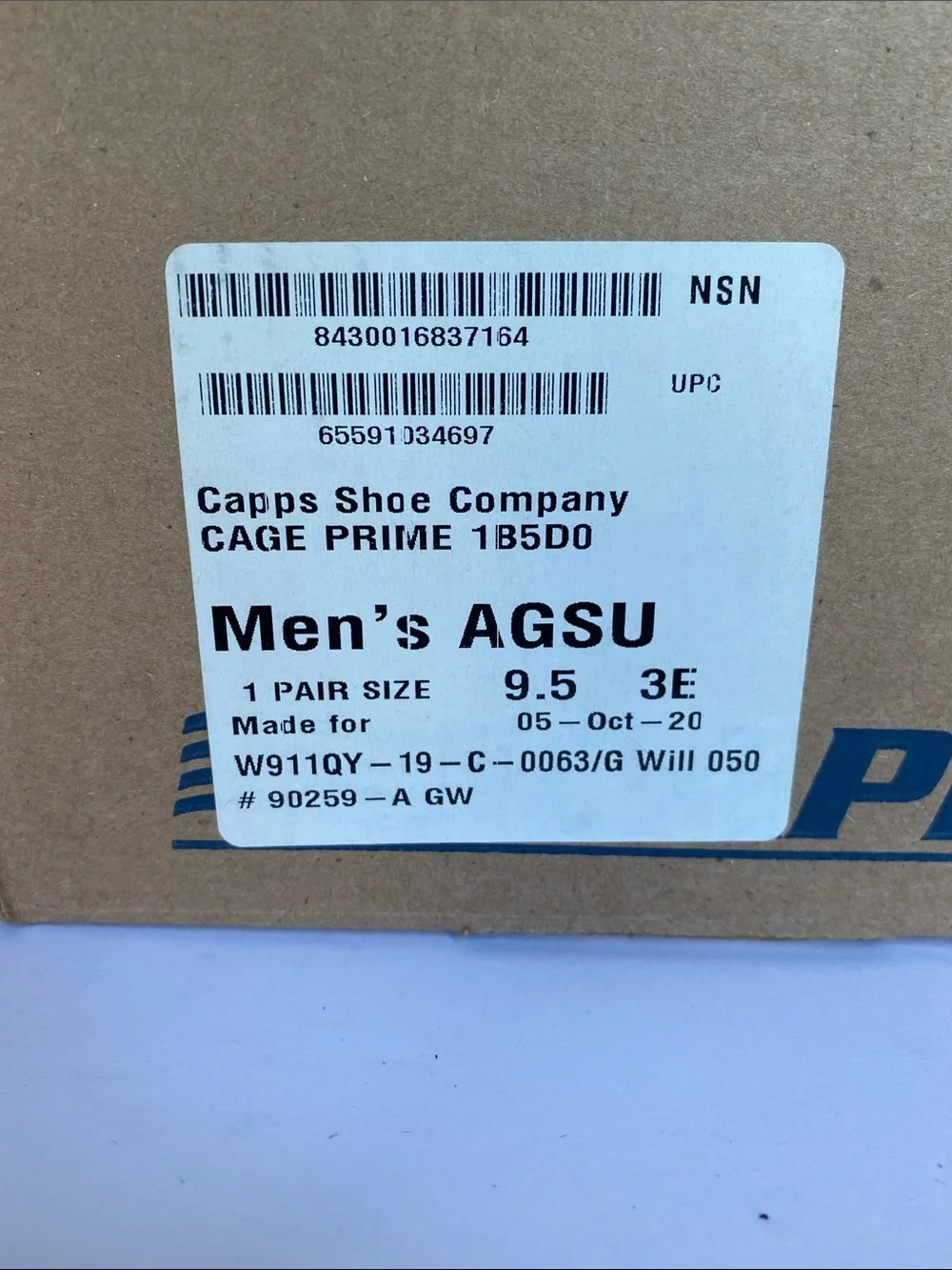 Capps Shoe Company Men’s AGSU Brown Leather Oxfords 9.5 3E